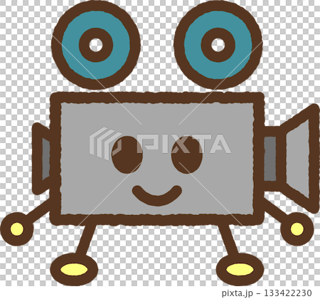 手繪角色插圖圖示：投影儀 133422230