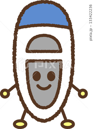 手書き風のキャラクターイラストアイコン　学校靴 133422236