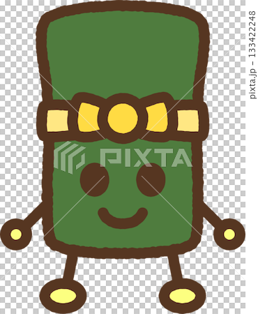 手繪人物插畫圖示：昆布 133422248