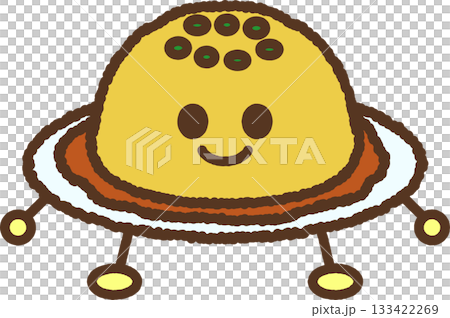 手書き風のキャラクターイラストアイコン　天津飯 133422269