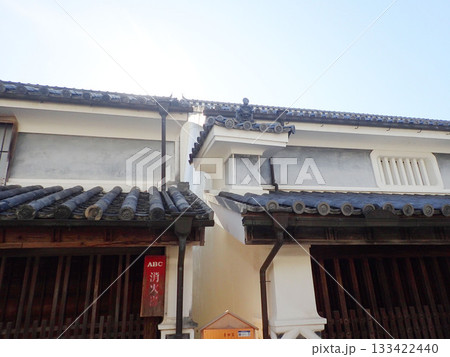 徳島県美馬市の脇城の城下町として栄えた町で伝統的建造物が建ち並び、うだつの町並みと呼ばれる脇町南町 133422440