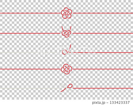 一組簡單可愛的水引插畫 133423337