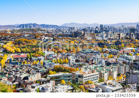 秋のソウル　仁王山から眺望 133423359