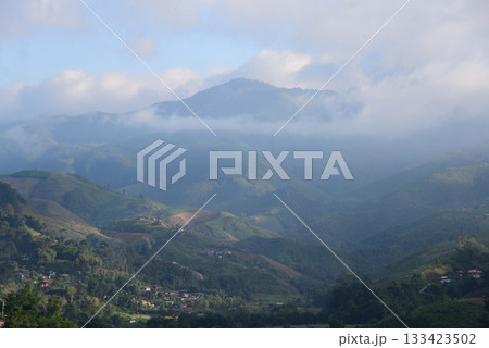 Beautiful mountain view in Nan Province, Thailand Beautiful mountain view in Nan Province, Thailand 133423502