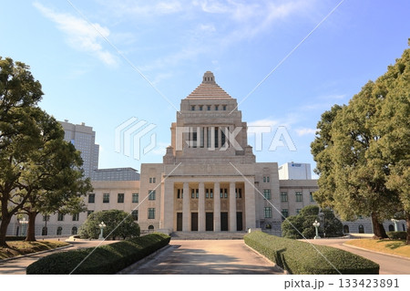 国会議事堂の正面 国会議事堂の正面 133423891
