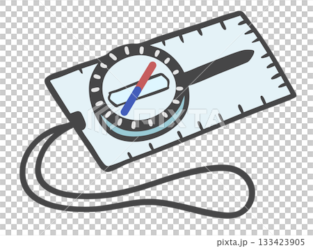 Mountaineering compass and magnetic compass 133423905
