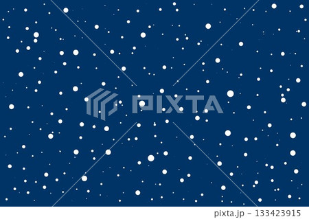 星屑　星空イラスト素材　シンプル背景　ベクターpng 133423915