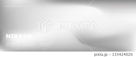 Sophisticated silver mirror texture. Ultra thin chrome gradient for aesthetic product mockups. Vector illustration Sophisticated silver mirror texture. Ultra thin chrome gradient for aesthetic product mockups. Vector illustration 133424020