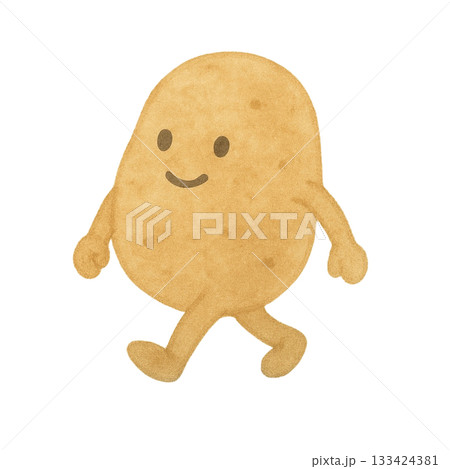 【野菜】歩くじゃがいものイラスト 133424381