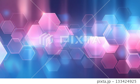 六角形の背景画像 133424925