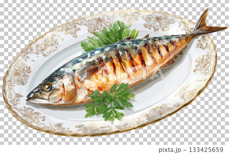 Grilled Mackerel Grilled Mackerel 133425659