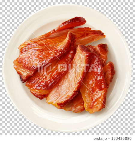 smoke pork 133425886