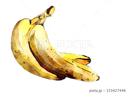 シュガースポットの出たバナナ 133427446