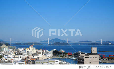 今治城　天守閣からの眺望 133427507