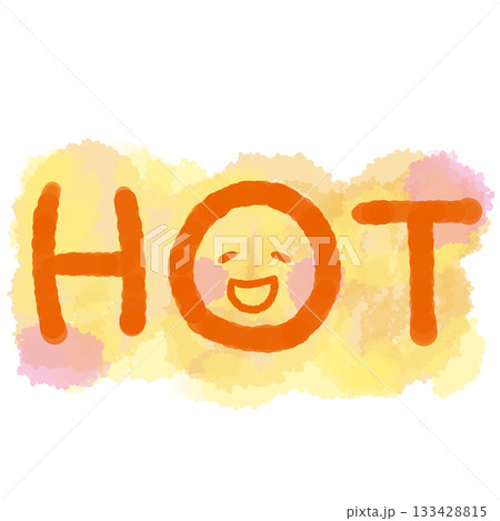笑うHotの描き文字 笑うHotの描き文字 133428815