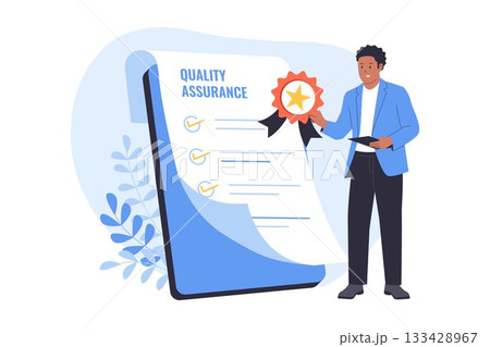 Illustration of Quality Assurance and Service Guarantee Illustration of Quality Assurance and Service Guarantee 133428967