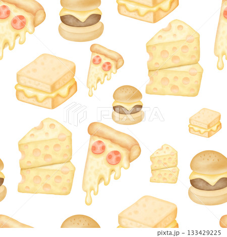 Cheese seamless watercolor texture for dairy designs Cheese seamless watercolor texture for dairy designs 133429225