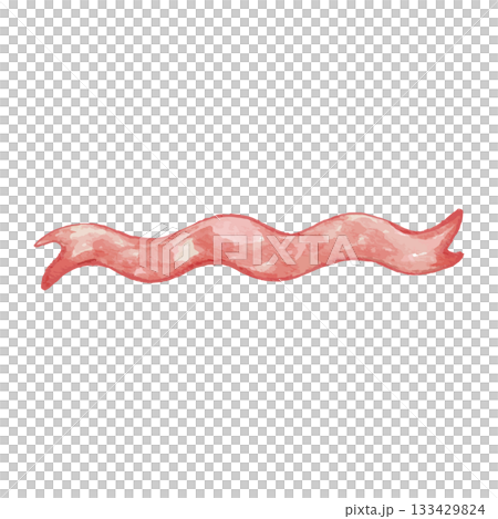 Fluffy Ribbon Days – Watercolor Line Ribbon Fluffy Ribbon Days – Watercolor Line Ribbon 133429824