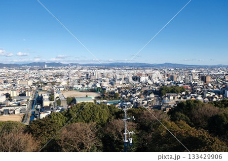 愛知県小牧市_小牧山城跡天守から東側風景2_2025年1月 133429906