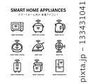 スマート家電アイコンセット　ラインスタイル家電シンボル 133431041