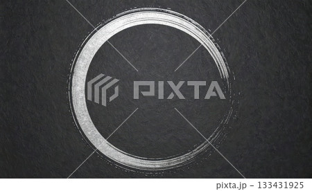 《AI画像》銀色の筆で描いた円 《AI画像》銀色の筆で描いた円 133431925