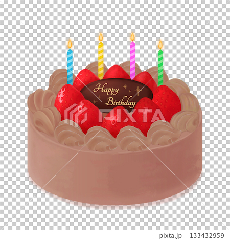 草莓巧克力生日蛋糕 133432959