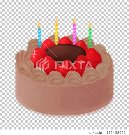 草莓巧克力生日蛋糕 133432961