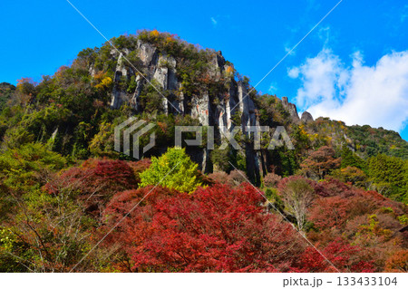 秋　深耶馬渓　一目八景　群猿山　 133433104
