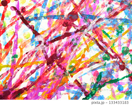 カラフルな線が重なる抽象的なペイント背景 21 カラフルな線が重なる抽象的なペイント背景 21 133433183