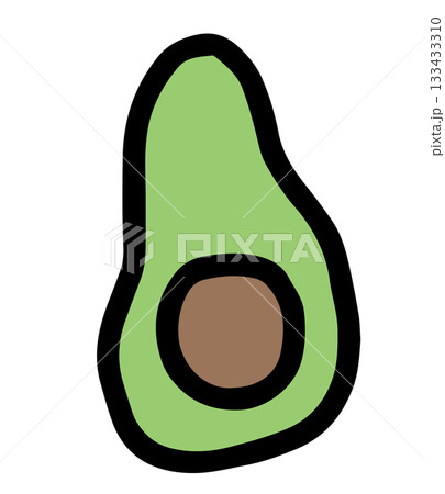 Hand drawn illustration of avocado for healthy food, protein, snack, sandwich, cook book, people, diet, exercise, sport, activity, lifestyle, hobby, grocery shopping, supermarket, market, mart, nature Hand drawn illustration of avocado for healthy food, protein, snack, sandwich, cook book, people, diet, exercise, sport, activity, lifestyle, hobby, grocery shopping, supermarket, market, mart, nature 133433310