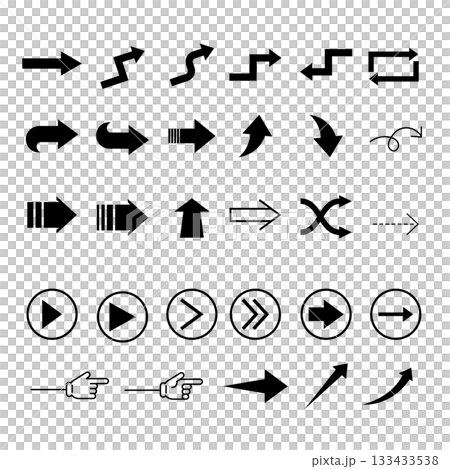 Arrow icon set Arrow icon set 133433538