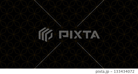 Abstract golden geometric seamless pattern with black background graphic illustration. Abstract golden geometric seamless pattern with black background graphic illustration. 133434072