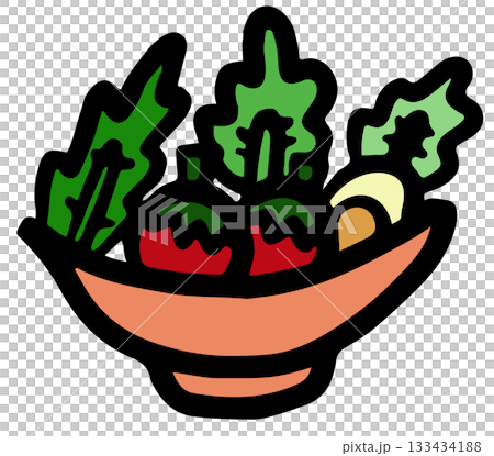 Cute hand drawn illustration of salad bowl with vegetables, tomato, egg for healthy food, cafe, restaurant, appetiser, cook book, breakfast and brunch, light lunch, menu, recipe stickers, kitchenware Cute hand drawn illustration of salad bowl with vegetables, tomato, egg for healthy food, cafe, restaurant, appetiser, cook book, breakfast and brunch, light lunch, menu, recipe stickers, kitchenware 133434188