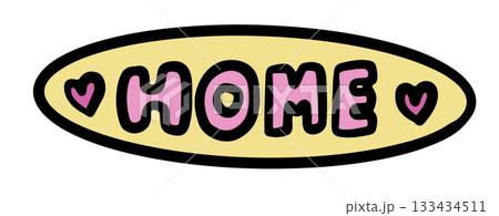 Cute hand drawn illustrations of HOME mat for bedroom, home decor, house tour, room design, interior, decoration, cute patch, brooch, pin, furniture, grocery shopping, department store, living room Cute hand drawn illustrations of HOME mat for bedroom, home decor, house tour, room design, interior, decoration, cute patch, brooch, pin, furniture, grocery shopping, department store, living room 133434511
