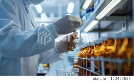 研究室での科学実験のイメージ 133435687