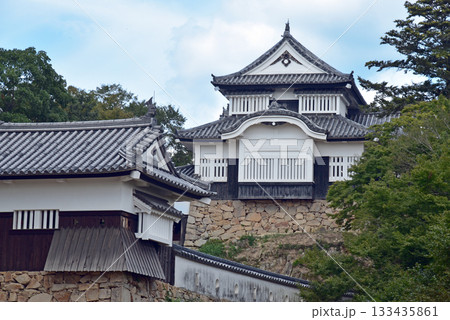 備中松山城の石垣 133435861