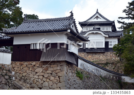 備中松山城の石垣 備中松山城の石垣 133435863