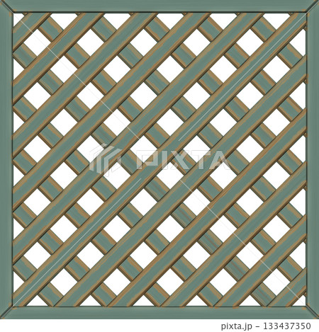 Seamless diamond grid wood lattice pattern. High resolution photo filter. 133437350