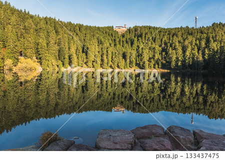 Mummelsee Lake and Hornisgrinde, Black Forest, Baden-Wuerttemberg, Germany Mummelsee Lake and Hornisgrinde, Black Forest, Baden-Wuerttemberg, Germany 133437475
