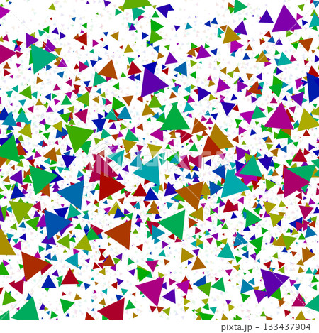 Seamless pattern triangle confetti. Color birthday party consept. 133437904