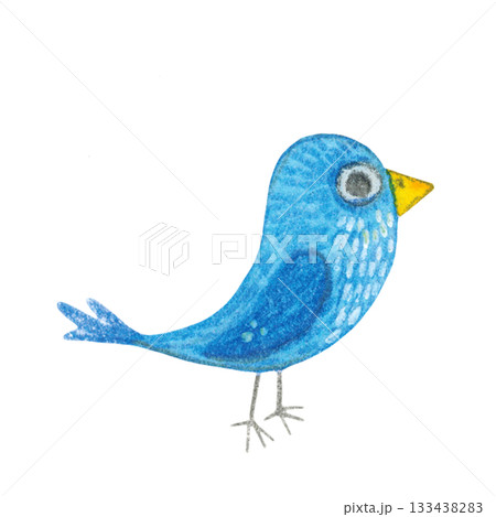 Bluebird. Hand-drawn watercolor illustration, cartoon. game, kids, card, animals, blue, bird, flying, applique Bluebird. Hand-drawn watercolor illustration, cartoon. game, kids, card, animals, blue, bird, flying, applique 133438283