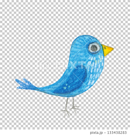 Bluebird. Hand-drawn watercolor illustration, cartoon. game, kids, card, animals, blue, bird, flying, applique Bluebird. Hand-drawn watercolor illustration, cartoon. game, kids, card, animals, blue, bird, flying, applique 133438283