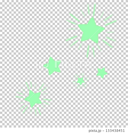 淺綠色閃閃發光的星星 淺綠色閃閃發光的星星 133438451