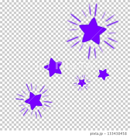 紫色閃亮的星星 133438458