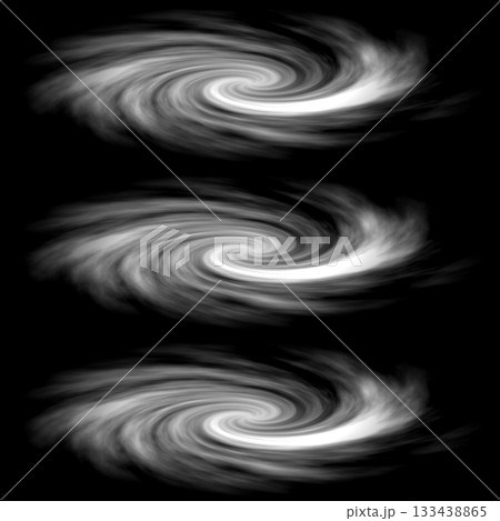 Spiral galaxy in deep space. High resolution photo filter. 133438865