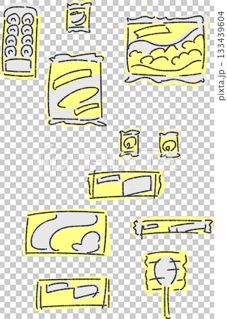 Various candy set, rough finish, single color Various candy set, rough finish, single color 133439604