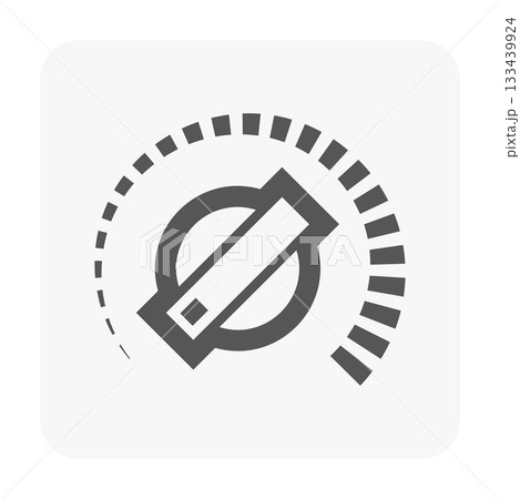 Master Control Dial Vector Icon Master Control Dial Vector Icon 133439924