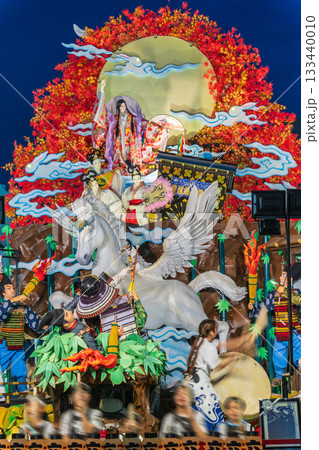 「青森県」八戸三社大祭・夏夜間展示運行　八戸市 133440010