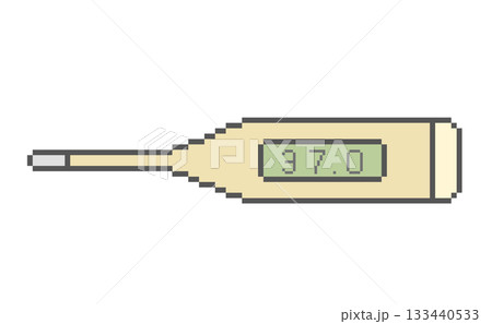 体温計37度_ドット絵 体温計37度_ドット絵 133440533