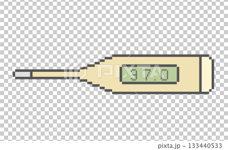 体温計37度_ドット絵 体温計37度_ドット絵 133440533